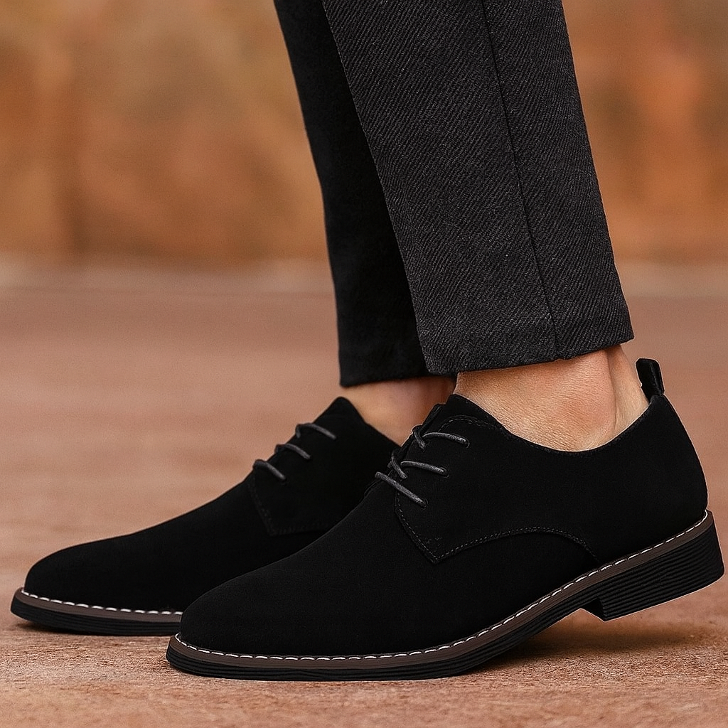 Elias - Elegant Autumn Suede Formal Oxford Shoes for Men